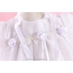 Infant Baptism Dress Supplier - Organza Layered Flower