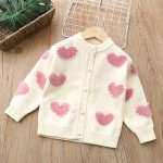 Kids Knitted Dress Supplier - Puff Sleeve Round Neck