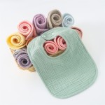 Cotton Baby Bibs Manufacturer - Teething Drooling Solid