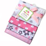 Baby Receiving Blanket Supplier - 4pcs Cotton Flannel