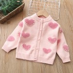 Kids Knitted Dress Supplier - Puff Sleeve Round Neck