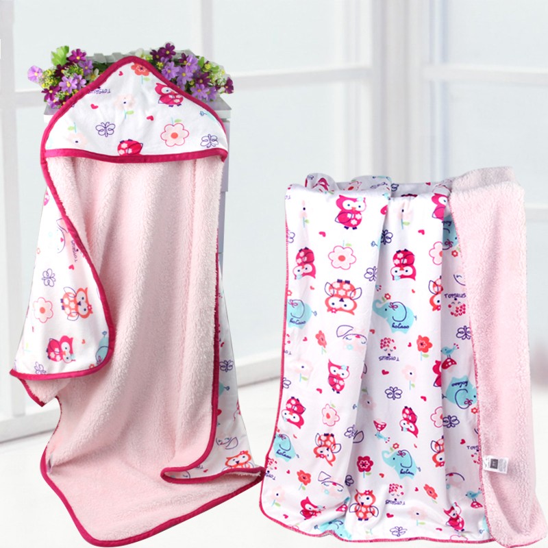 Coral Fleece Towel Supplier - Plain Cartoon Hooded