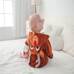 Baby Bathrobe Supplier - Organic Bamboo Dinosaur Hood