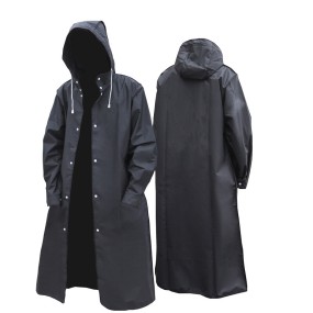 PU Rain Coat Factory - Outdoor Long Print Logo