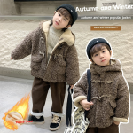 Children Jackets Supplier - Quilted Velvet Thickened Trendy