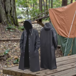 PU Rain Coat Factory - Outdoor Long Print Logo