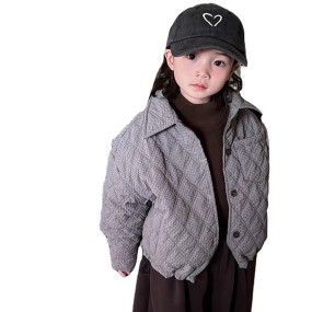 Boy Jacket Supplier - Cotton Plaid Winter Outwear
