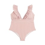 One-piece Swimsuit Manufacturer - Solid Color One-shoulder