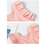 Beach Suit Manufacturer - Simple Sleeveless Ruffle Solid