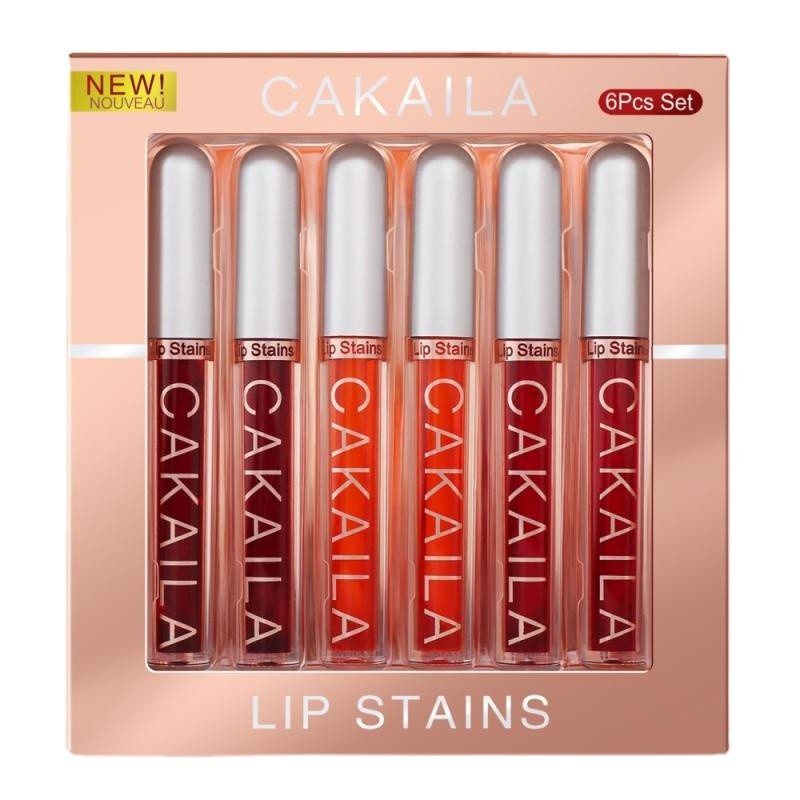 CAKAILA Lipstick Water Set Matte Moisturizing Lip Gloss Liquid Lipstick Rouge Water Dyed Lip Liquid
