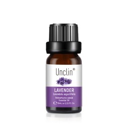 Unclin 10ML纯精油香薰机减压助眠与薰衣草茶树鼠尾草天竺葵油