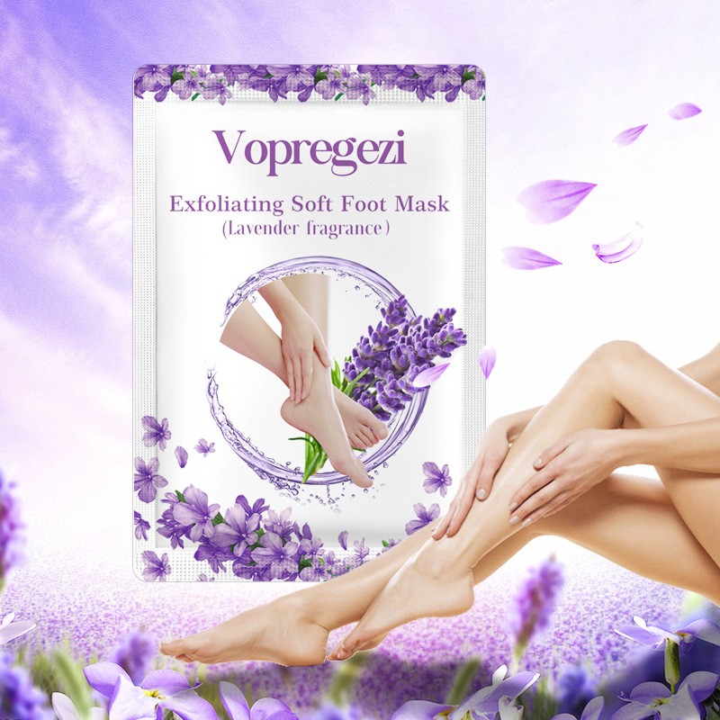 Lavender Foot Peel Mask Exfoliating Pedicure Socks Exfoliation Dead Skin Remove Mask for Foot Spa