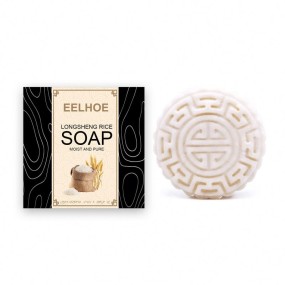 EELHOE Hair Treatment Straight Curly Wavy Care Shampoo Rice Soap for Hair