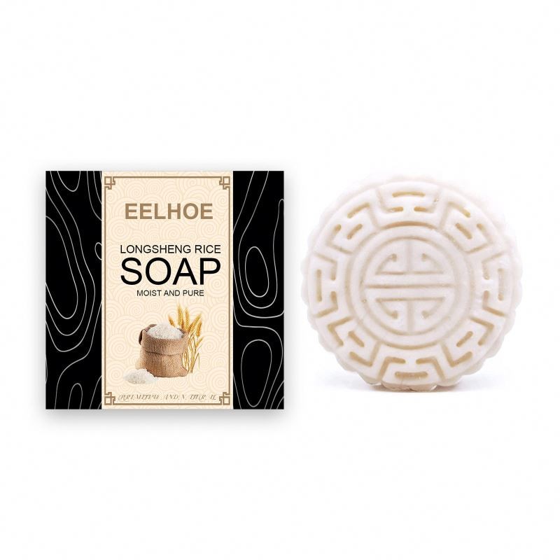 EELHOE Hair Treatment Straight Curly Wavy Care Shampoo Rice Soap for Hair
