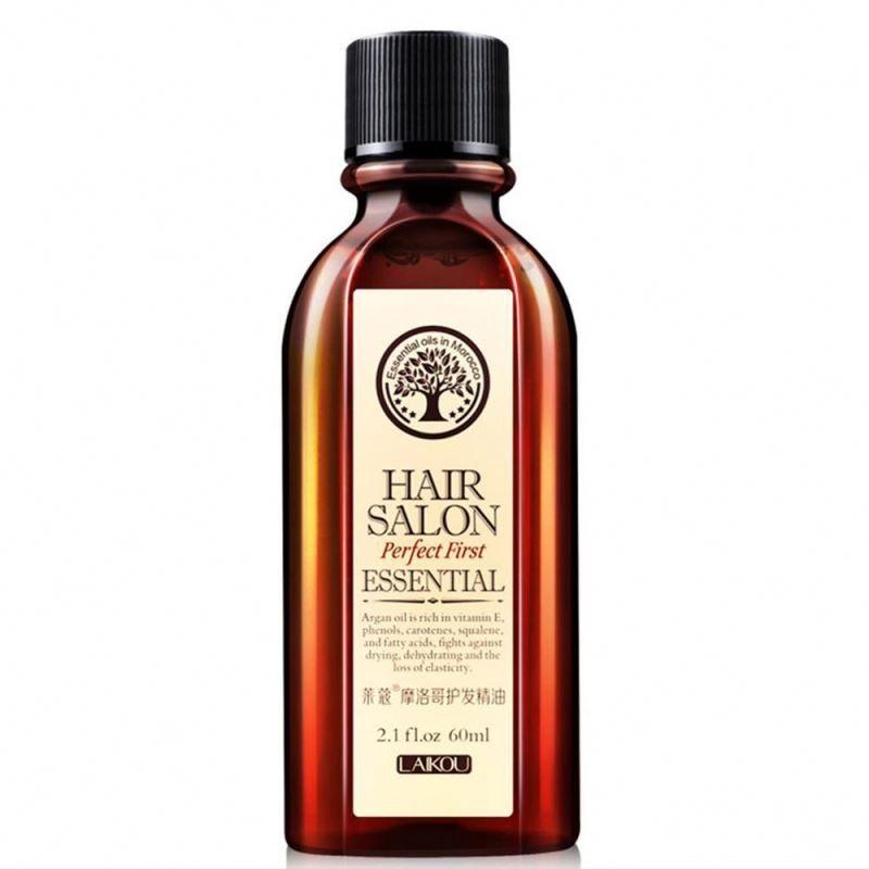 LAIKOU Hair Care Essential Oil Dry Demaged Treatments Repair Hair Serum Natural Organic 100% Pure Moroco Argan Oil