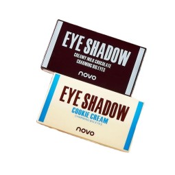 NOVO 6色巧克力丝滑眼影板哑光闪光自然眼部美容防水持久眼影