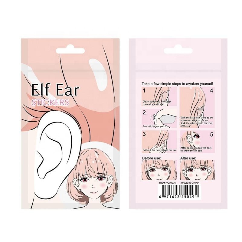 Clear/Frosted Elf Ear Stickers Stand Ear Stereotypes V-Face Stickers Separate Ears Correction Stickers Send Alcohol Cotton