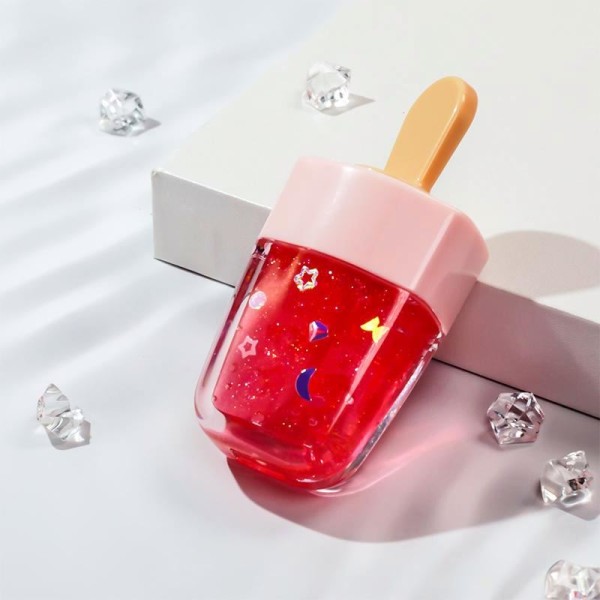 私人品牌热销五色风格唇彩持久防水冰淇淋高光泽可爱可爱的唇彩