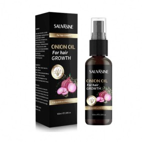 SAUVASINE 100% Natural Organic Onion Hair Growth Oil Nourishing Anti-Hair Loss Formula