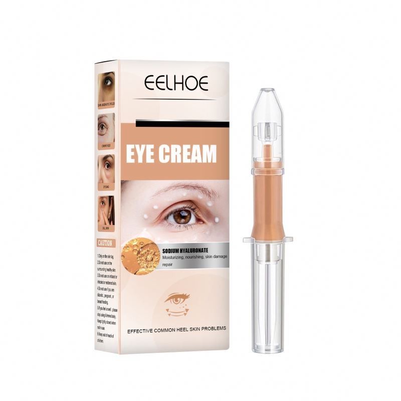 Eelhoe Hyaluronic Acid Anti-Wrinkle Eye Cream Firm Brightening Eye Bags Lift with Massage Eyes Care