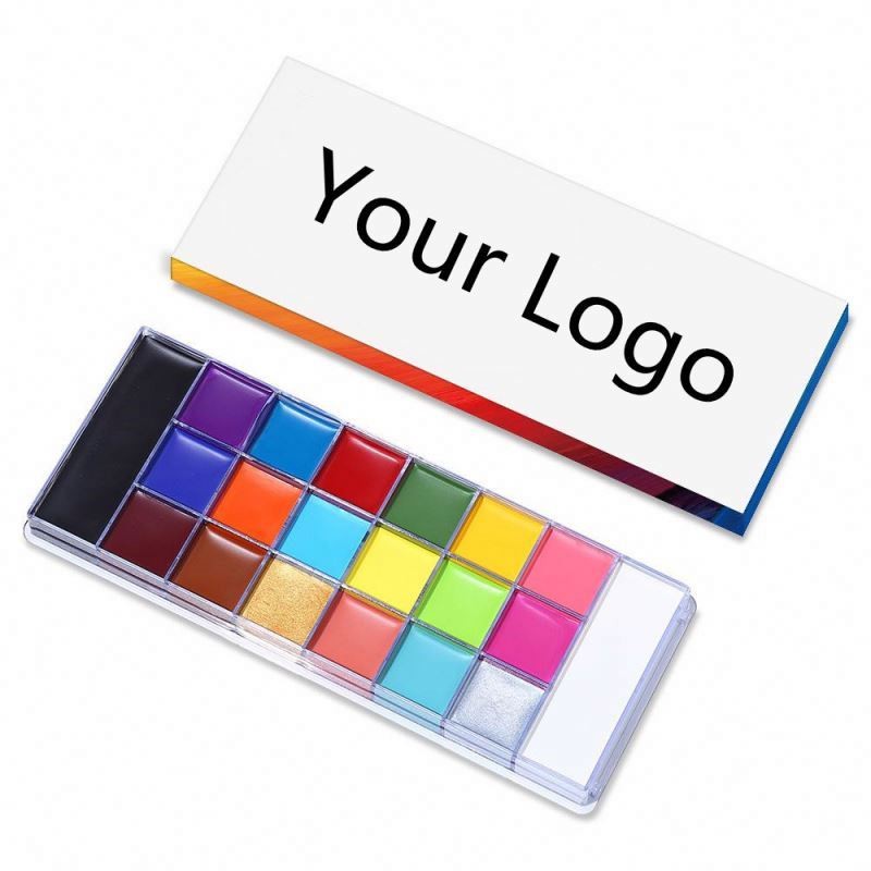 Professional Colorful Body Art Face Body Paint Kit Private Label Waterbased for Halloween High Quality Body Painting Supplies