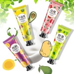 onesspring 5支/套水果植物保湿护手霜抚平细纹去角质美白肤色护手霜