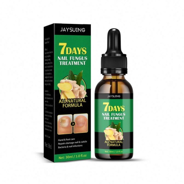jaysue 7天手足护理生姜真菌治疗指甲真菌角质层精华液30ml