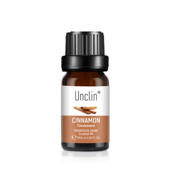 Unclin 10ml桂皮纯精油紧致保湿香薰平静放松加湿器扩散器面部按摩