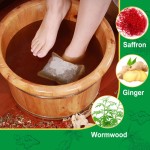 SEFUDUN Body Leg Slimming Natural Wormwood Saffron Ginger Detox Foot Soak Bath