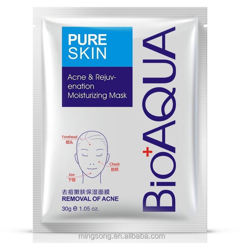 BIOAQUA Acne Treatment Effective Removal Acne Moisture Nourishing Oil Control Face Mask Sheet