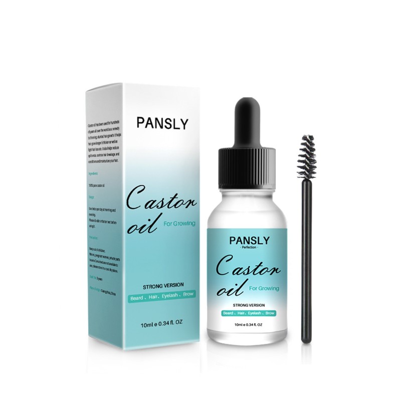Organic Castor Oil for Eyelash Growth Treatments Grow Eyebrow Enhancer Thickener Serum 7 Days Longer Fuller Lash Lifting Liquid