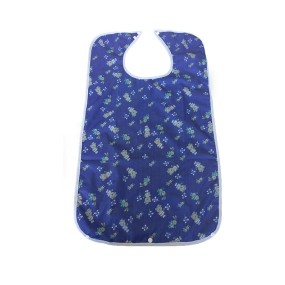 Adult Bibs Manufacturer - Custom Plain White Blue Sleeveless