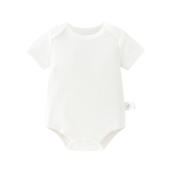 Baby Rompers Supplier - Solid Color Cotton Short-Sleeved