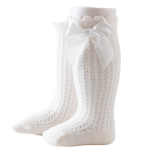 Girls Socks Factory - Ribbon Bow Knee High Anti-Slip