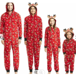 Family Pajamas Supplier - Matching Deer Snow Children PJs
