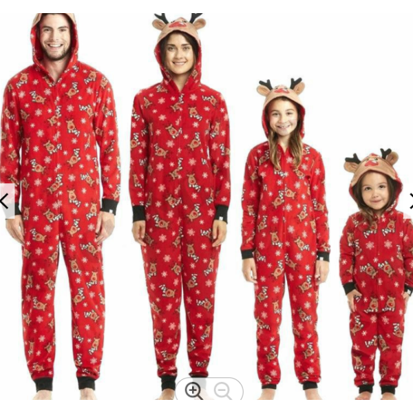 Family Pajamas Supplier - Matching Deer Snow Children PJs