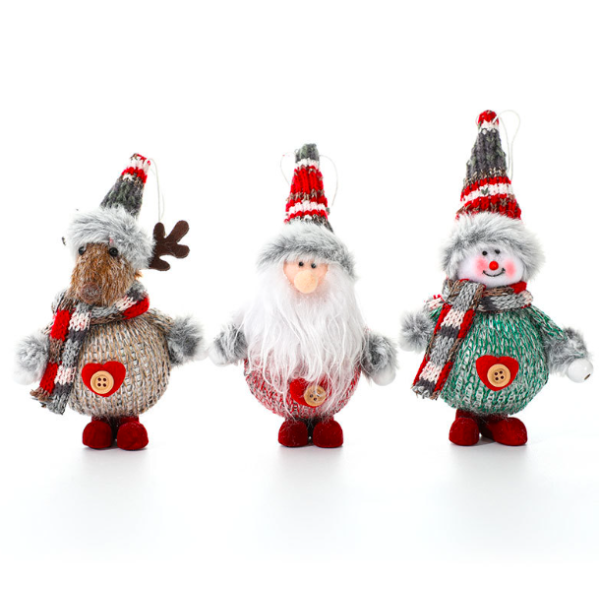 Christmas Doll Supplier - Colorful Fabric Elf Hanging