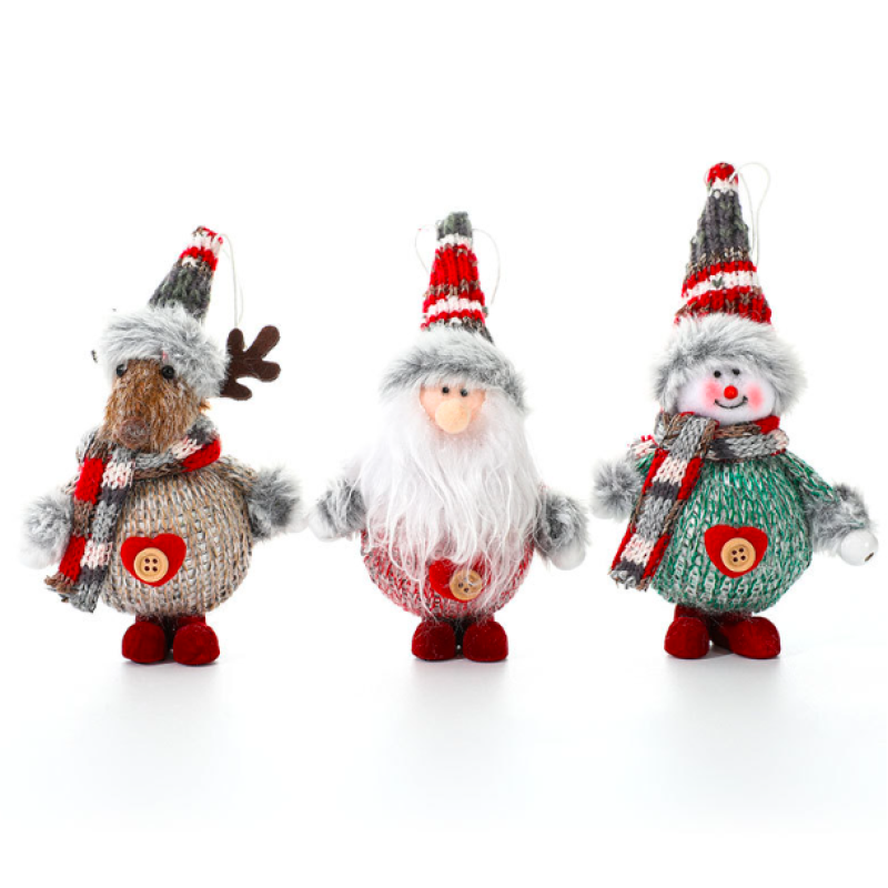 Christmas Doll Supplier - Colorful Fabric Elf Hanging