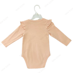 Bamboo Clothing Supplier - Long Sleeve Print Rib Baby