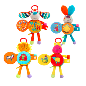 Baby Cloth Book Supplier - Cartoon Doll Ring Paper Toy