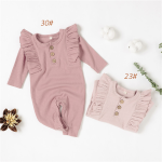 Baby Romper Factory - INS Style Cotton Ribbed Ruffles