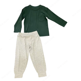 Baby Clothes Set Manufacturer - Bamboo Tshirt Trousers Custom