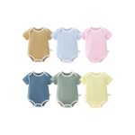 Baby Rompers Supplier - Solid Color Cotton Short-Sleeved