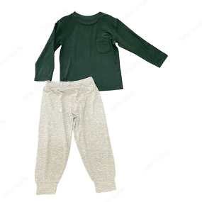 Baby Clothes Set Manufacturer - Long Sleeve Bamboo Printed Pjs