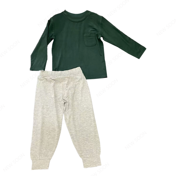 Baby Clothes Set Manufacturer - Long Sleeve Bamboo Printed Pjs