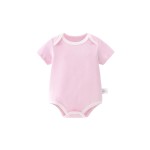 Baby Rompers Supplier - Solid Color Cotton Short-Sleeved