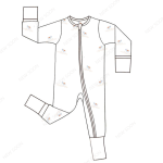 Baby Rompers Manufacturer - Unisex Jacquard Pima Cotton Short