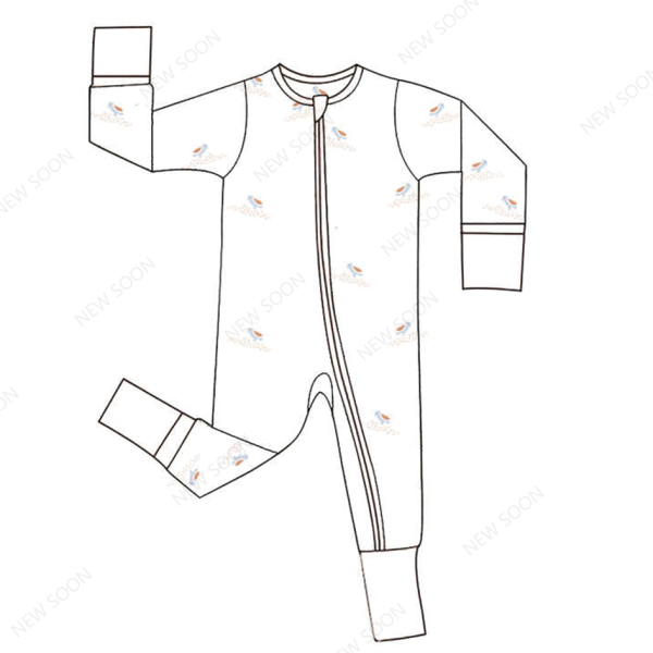 Baby Rompers Manufacturer - Unisex Jacquard Pima Cotton Short