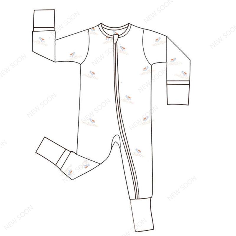 Baby Rompers Manufacturer - Unisex Jacquard Pima Cotton Short