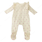 Bamboo Romper Supplier - Custom Long Sleeve Ruffled Zipper